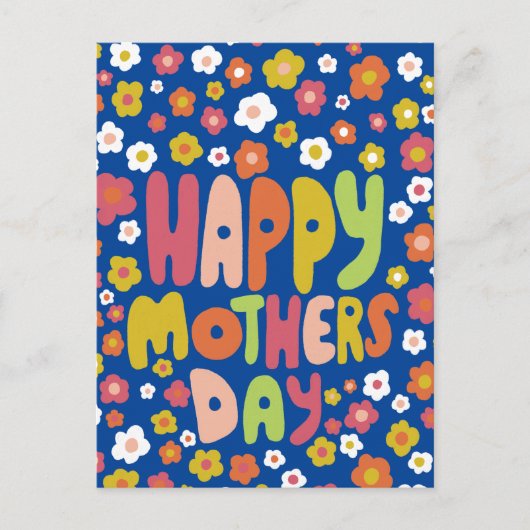 HAPPY MOTHERS DAY Daisies Cute Gepersonaliseerd kl Briefkaart (Voorkant)