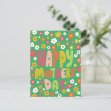 HAPPY MOTHERS DAY Daisies Cute Gepersonaliseerd kl