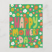 HAPPY MOTHERS DAY Daisies Cute Gepersonaliseerd kl Briefkaart (Voorkant)