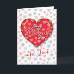 Happy Mothers Day Design<br><div class="desc">Colorful Heart Speckles Raining Down gemaakt door illustrator Edward Eksi.</div>