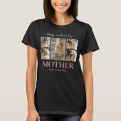 Happy Mothers Day Eenvoudig Modern Script Vijf Fot T-shirt (Voorkant)
