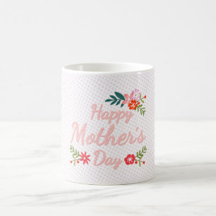 Happy Mothers Day Floral Bouquet Koffiemok