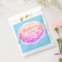 Happy Mother's Day floral wreath glue party Bedankzakje