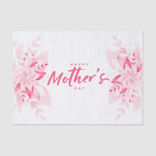 Happy Mother's Day (Flowers) Tissuepapier