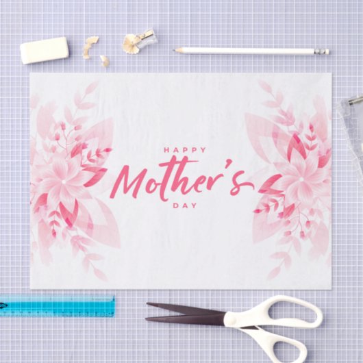 Happy Mother's Day (Flowers) Tissuepapier (Craft)