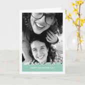 Happy Mothers Day FoLove Mutout Mint Green Kaart (Gele Bloem)