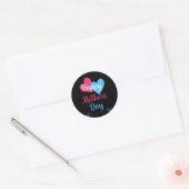 Happy Mothers Day for Best Moeder Ever Ronde Sticker (Envelop)