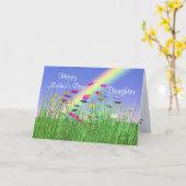 Happy Mothers Day for Daughter Spring Flowers Kaart (Gele Bloem)