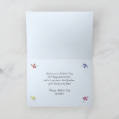 Happy Mothers Day for Grandma Spring Flowers Kaart (Binnen)