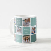 Happy Mothers Day Foto Grid Keepsake Koffiemok (Voorkant links)