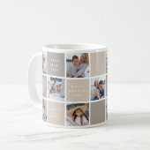 Happy Mothers Day Foto Grid Keepsake Koffiemok (Voorkant links)