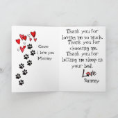 Happy Mother's Day from your Golden Retriever Kaart (Binnen)