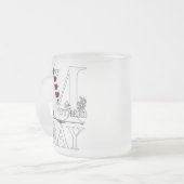 Happy Mothers Day Frosted Glass Mok (Voorkant links)