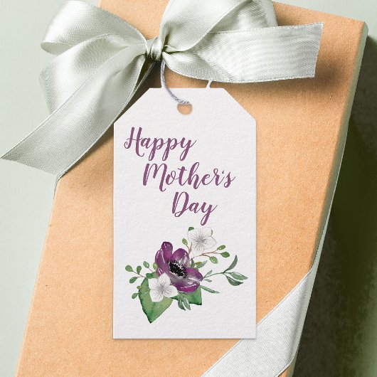 Happy Mothers Day - Gepersonaliseerd met Floral Sp Cadeaulabel