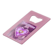 Happy Mothers Day Gift Creditkaart Flessenopener (Voorkant Gekanteld)