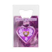 Happy Mothers Day Gift Creditkaart Flessenopener (Achterkant)