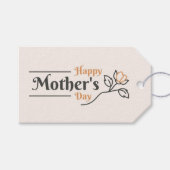 Happy Mothers Day Gift Labels Cadeaulabel (Voorkant (Horizontaal))