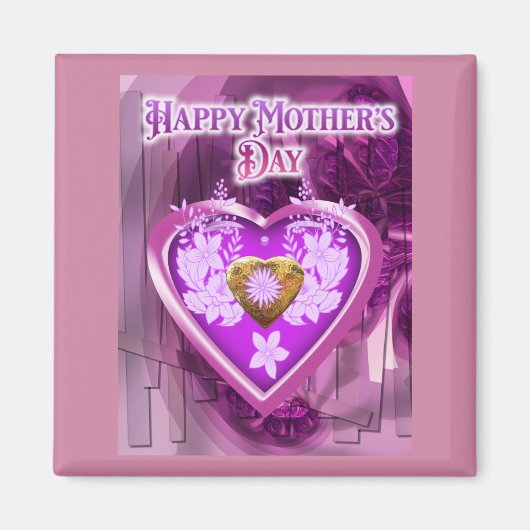 Happy Mothers Day Gift Magneet (Voorkant)