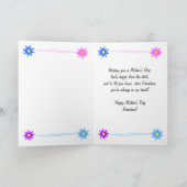 Happy Mothers Day Grandma Basket of Daisies Kaart (Binnen)