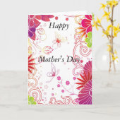 Happy Mother's Day Greeting Card Kaart (Gele Bloem)