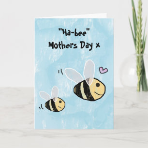 Happy Mothers Day - Hap-Bee Moederdag Kaart