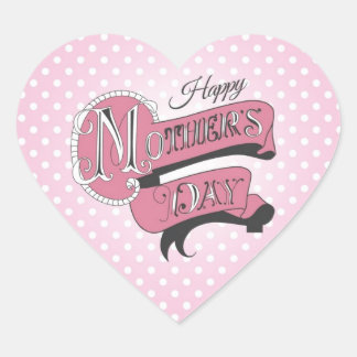 Happy mother's day! hart sticker
