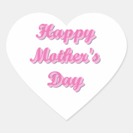 Happy Mother's Day Hart Sticker