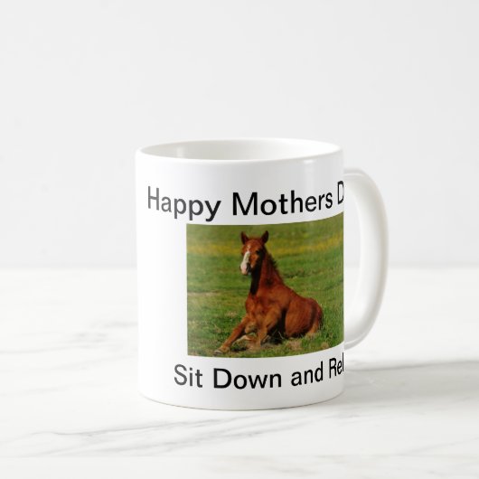 Happy Mothers Day Horse Mok (Voorkant rechts)