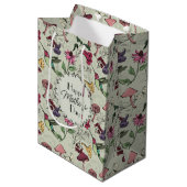  Happy Mothers Day Hummingbird Garden Medium Cadeauzakje (Voorkant Gekanteld)