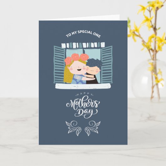 Happy Mothers Day Kaart (Gele Bloem)