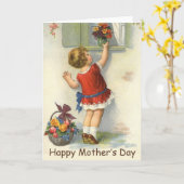 Happy Mothers Day -  Kaart (Gele Bloem)