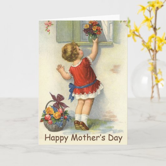 Happy Mothers Day -  Kaart (Gele Bloem)