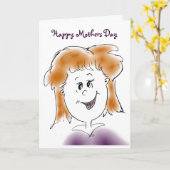 Happy Mothers Day Kaart (Gele Bloem)