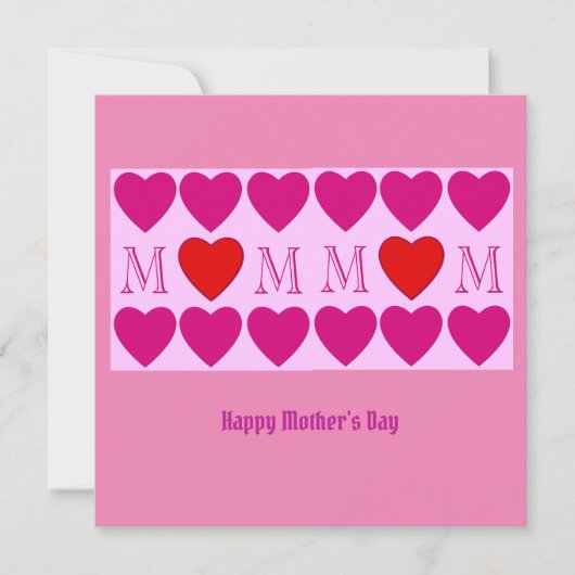 Happy Mothers Day Kaart (Voorkant)