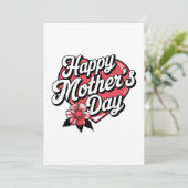Happy Mothers Day Kaart (Staand voorkant)