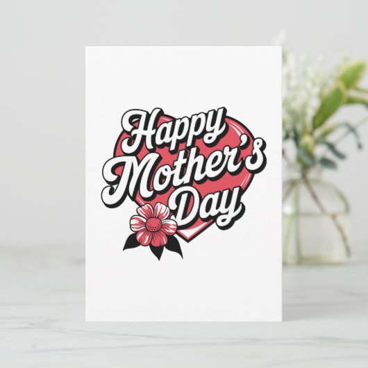 Happy Mothers Day Kaart (Staand voorkant)