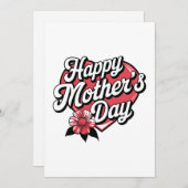 Happy Mothers Day Kaart (Voorkant / Achterkant)