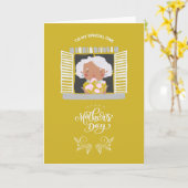 Happy Mothers Day Kaart (Gele Bloem)