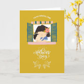 Happy Mothers Day Kaart (Gele Bloem)