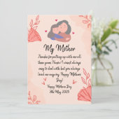 Happy Mothers Day Kaart (Staand voorkant)