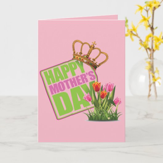 Happy Mothers Day Kaart (Gele Bloem)