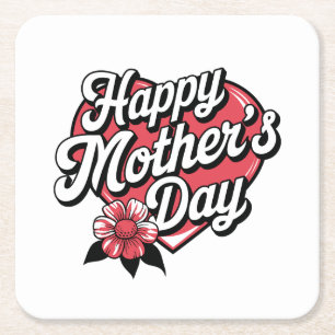 Happy Mothers Day Kartonnen Onderzetters