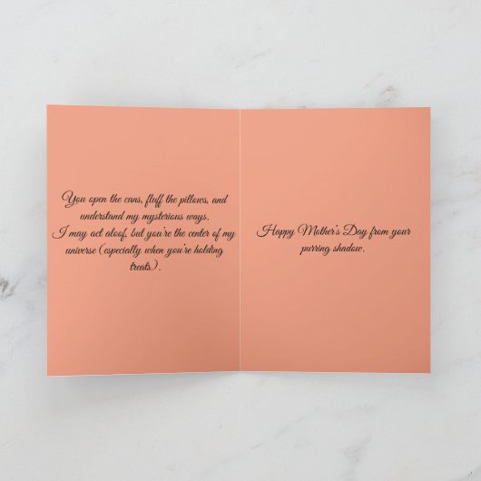 Happy Mothers Day Katten Kaart (Binnen)