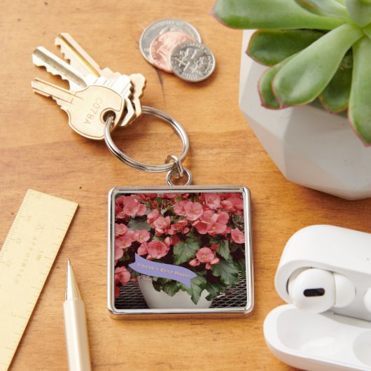 HAPPY MOTHER'S DAY KEY CHAIN /LARGE,SQUARE SLEUTELHANGER (Bureau)