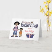 Happy Mothers Day - Kind & Cadeau Kaart (Gele Bloem)