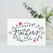 happy-mothers-day-lettering bedankkaart (Staand voorkant)