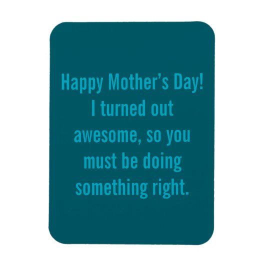 Happy Mothers Day Magneet (Verticaal)