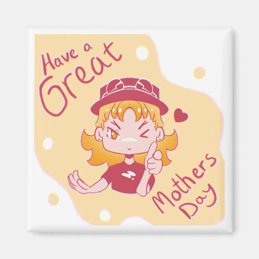 Happy Mothers day. Magneet (Voorkant)