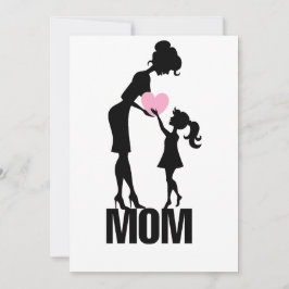 Happy Mothers Day Mam en Little Girl Feestdagenkaart