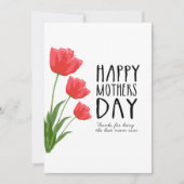 Happy Mothers Day Mam Flower Feestdagenkaart (Voorkant)